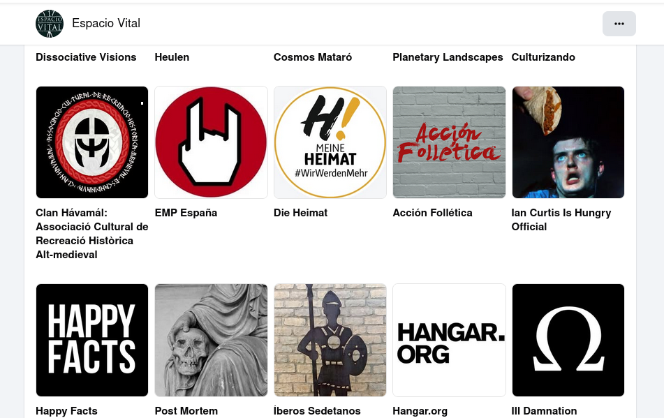 Screenshot vom 25.01.2026 der "Espacio Vital" Facebook Seite